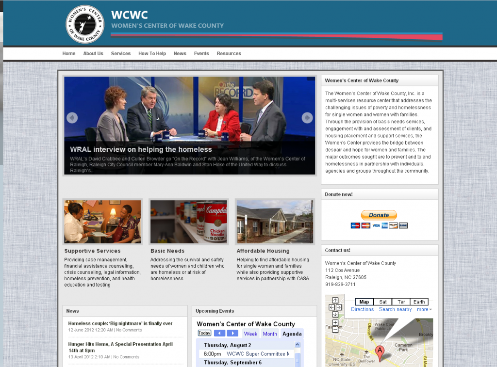 Women's Center of Wake County Website Women's Center of Wake County Website